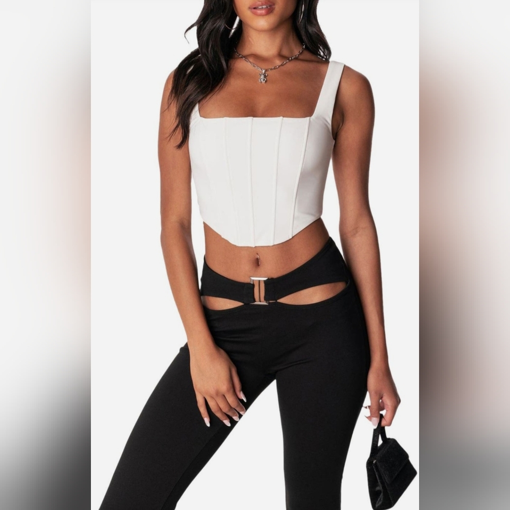 Edikted Isla Corset Crop Size L NWOT